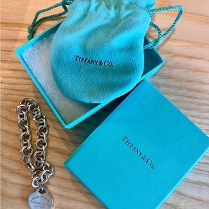 Tiffany & Co. Silver Bracelet with Charm